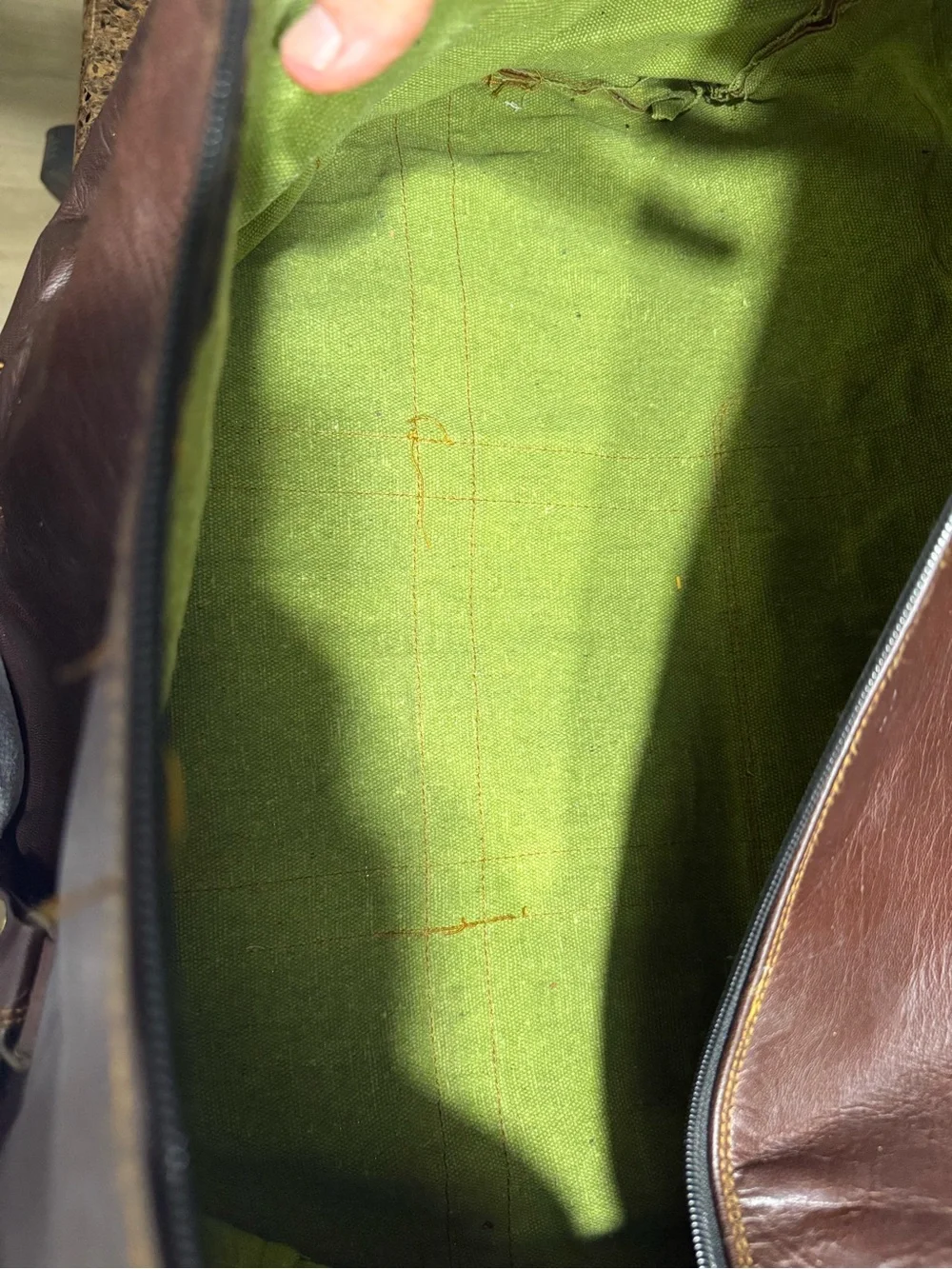 Leather Duffle Bag 28 inch